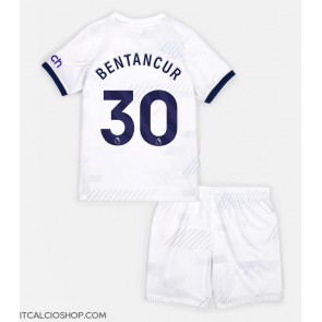 Tottenham Hotspur Rodrigo Bentancur #30 Prima Maglia Bambino 2023-24 Manica Corta (+ Pantaloni corti)